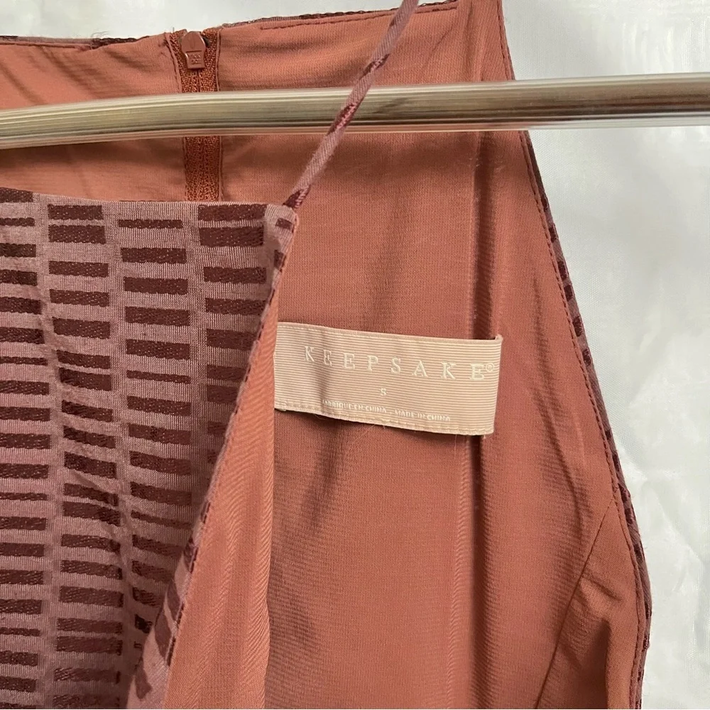 ANTHROPOLOGIE | KEEPSAKE THE LABEL NWOT HALTER NECK PRINTED FLARE DRESS SMALL - Picture 5 of 10